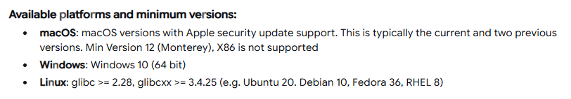 Google Antigravity IDE system requirements and supported operating systems